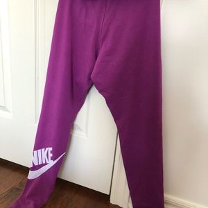 Purple nike tights